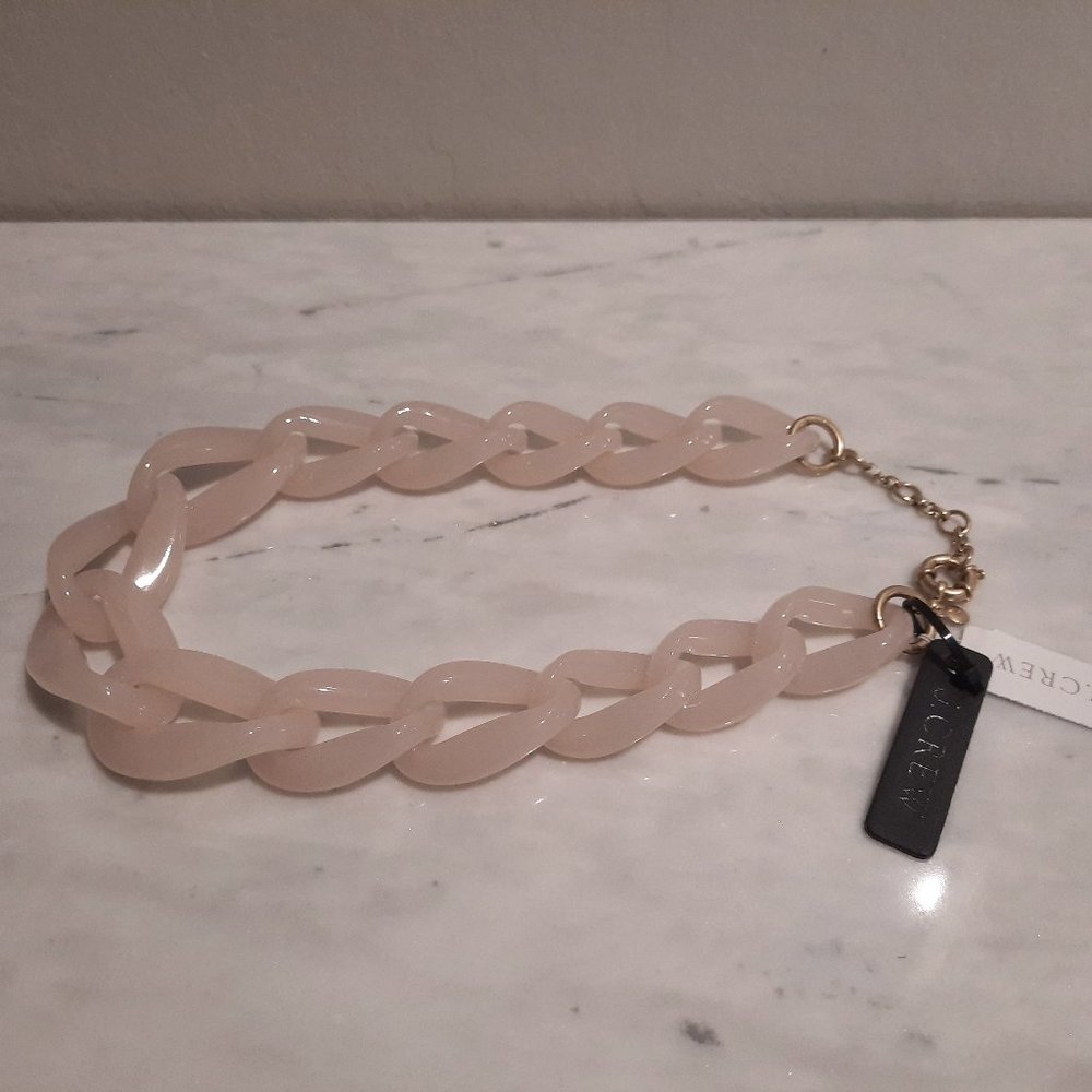 NWT JCrew Chunky Chain Acrylic Necklace